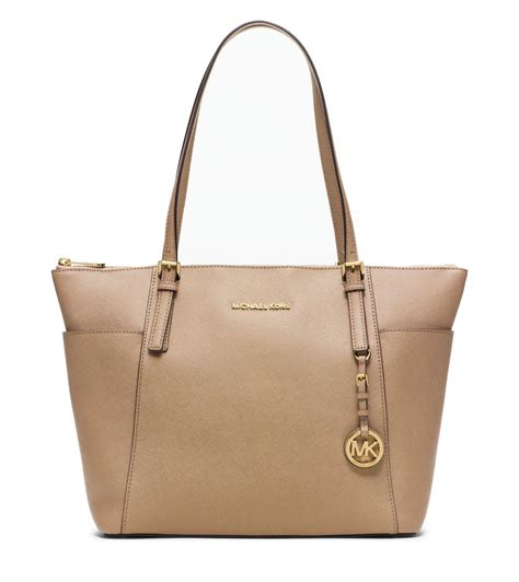 Michael Kors Jet Set Saffiano Shoulder Tote Bag, Large 